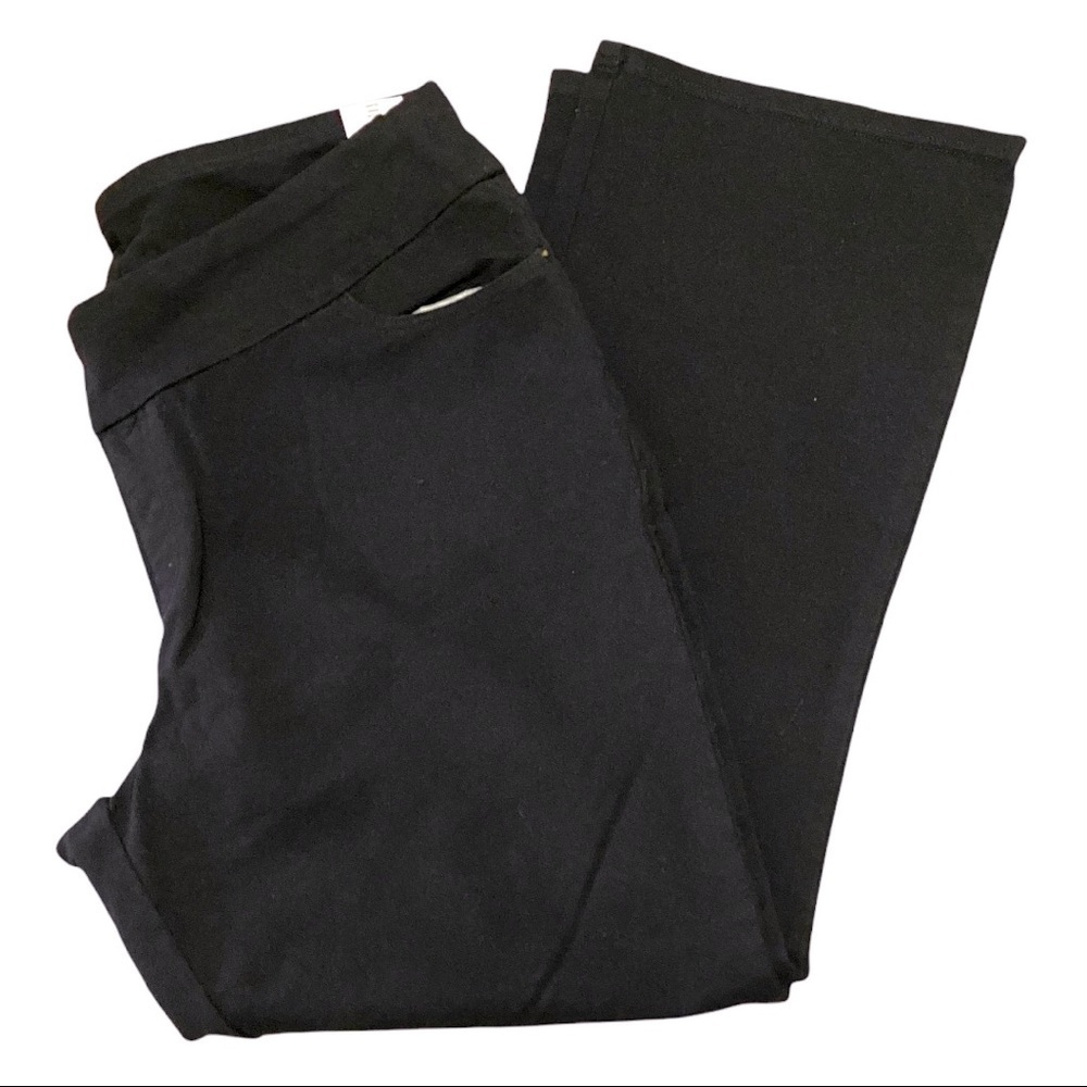 Denim & Co. Black Stretch Waist, Flare Leg Jeans Sz 18WP NWOT